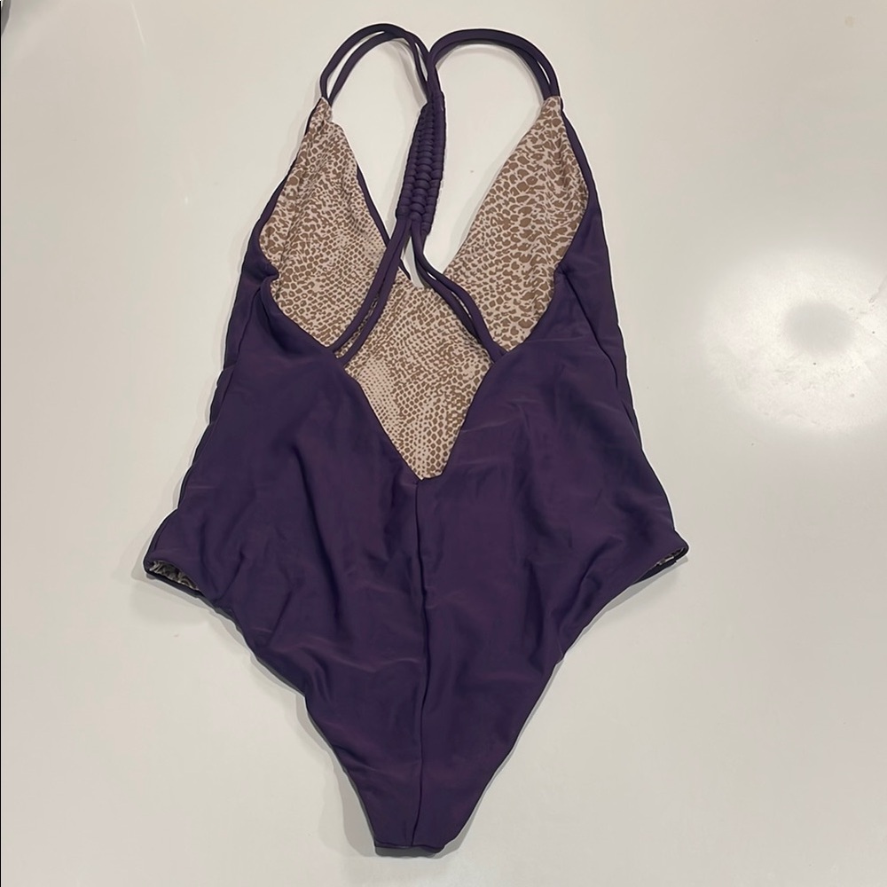 acacia swimwear Deep Purple One-Piece Swimsuit - Picture 3 of 3